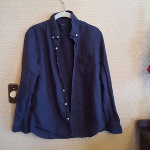 J. Crew linen top. Size M